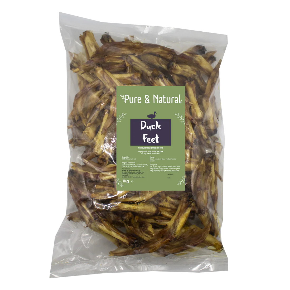 Pure & Natural Duck Feet 1kg