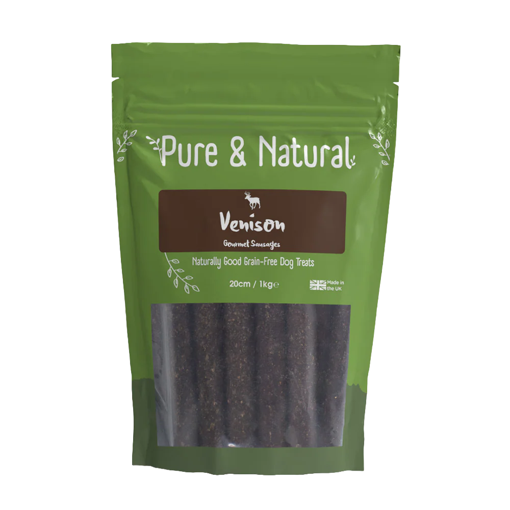 Pure & Natural Sausages Venison 20cm 1kg