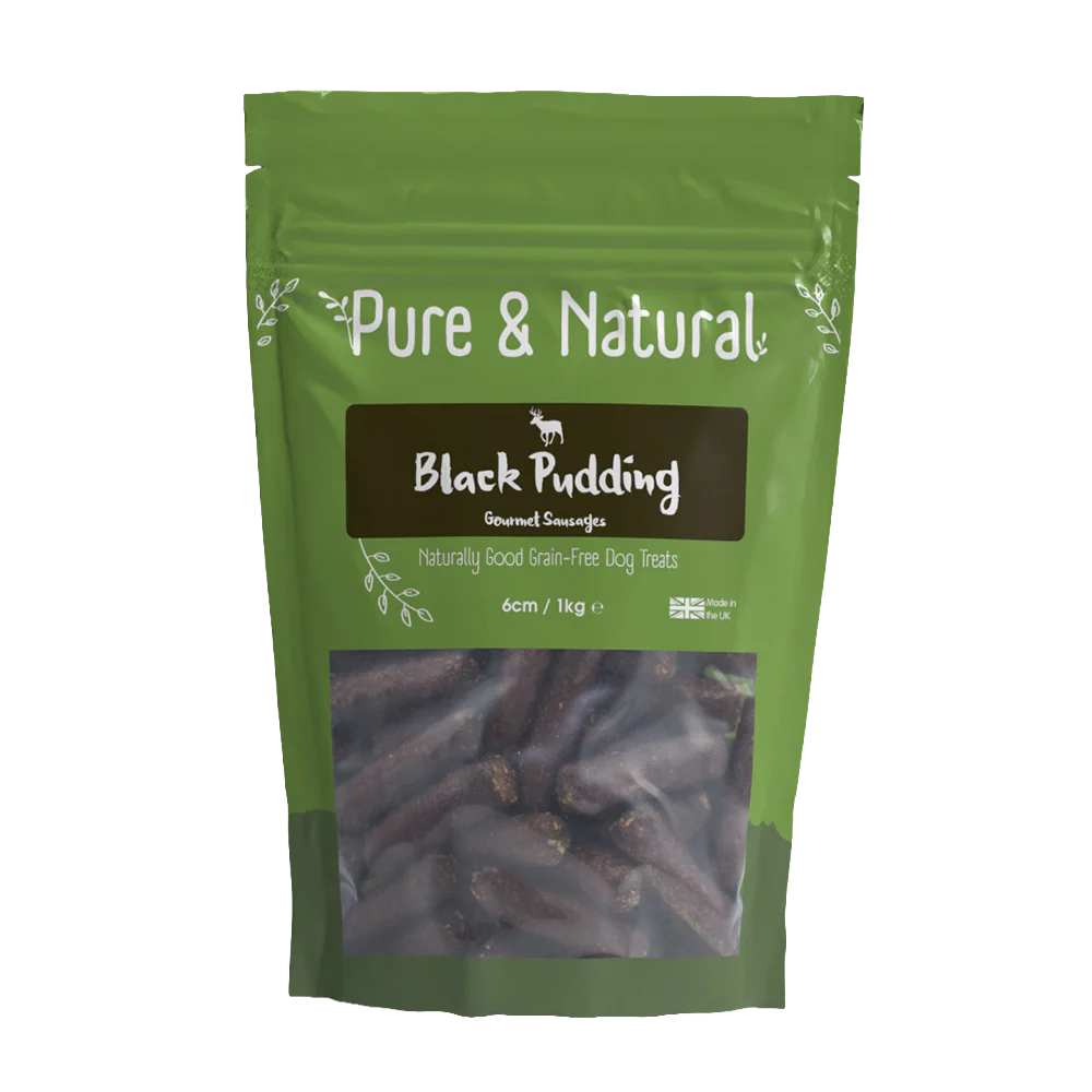 Pure & Natural Black Pudding Gourment Sausages 6cm 1kg