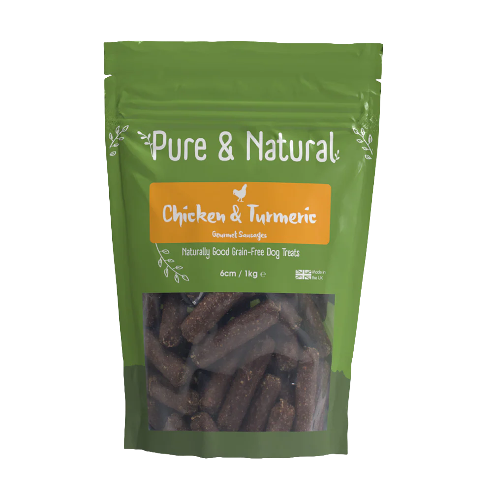 Pure & Natural Sausages Chicken & Turmeric 6cm 1kg