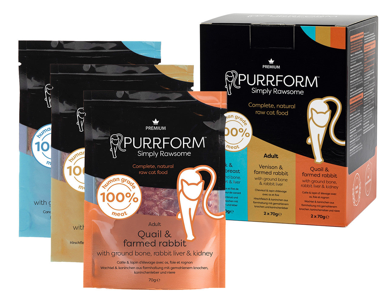 Purrform Pouches Mixed Box Premium 6X70g