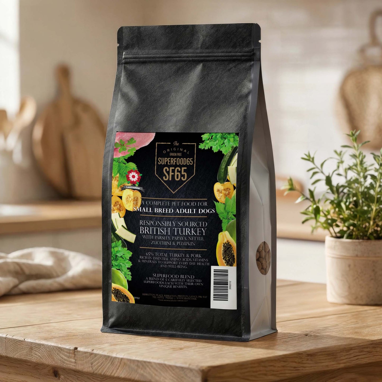 SF65 Superfood 65 Small Breed Adult Free Range Turkey 2kg