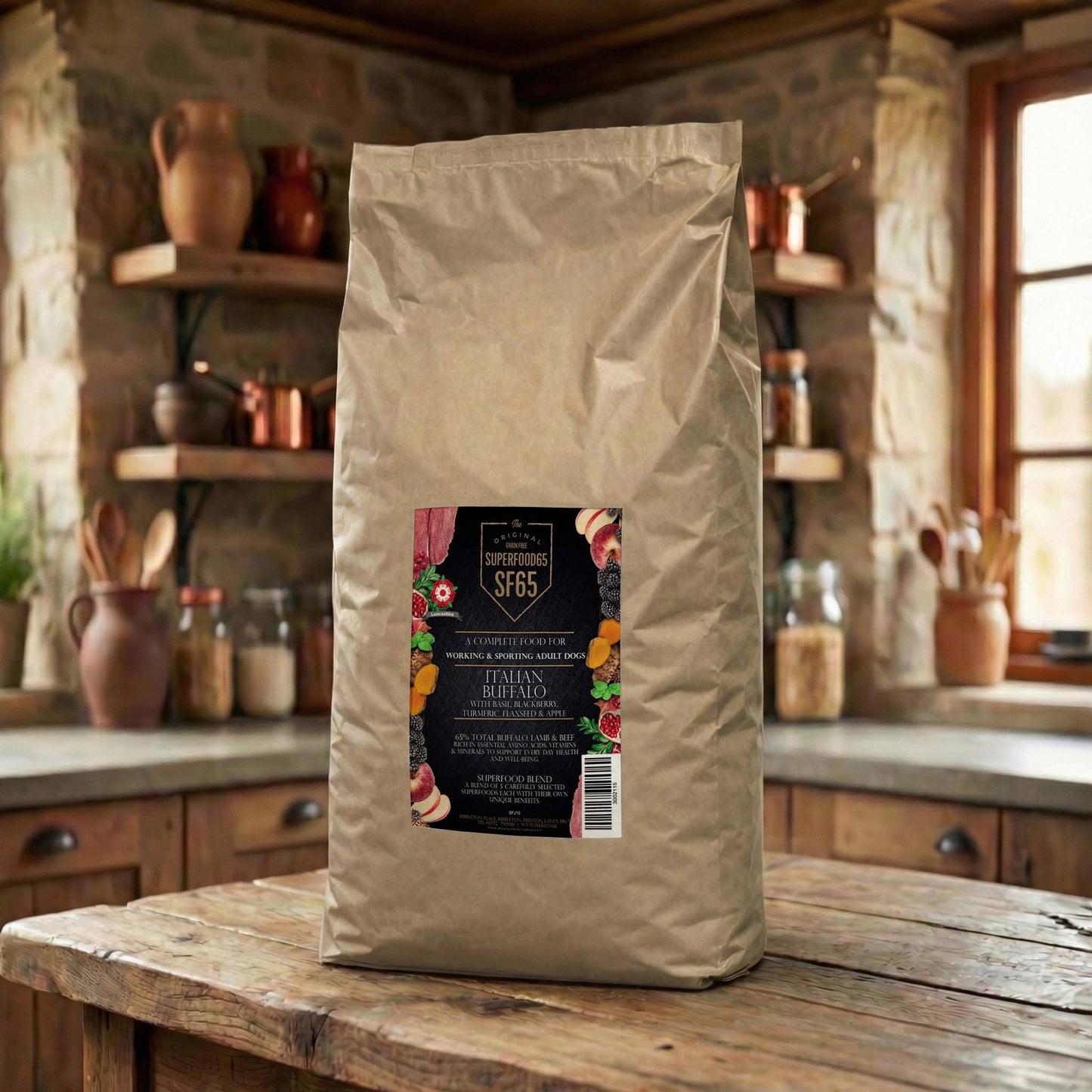 SF65 Superfood 65 Adult Italian Buffalo Working Dog 15kg