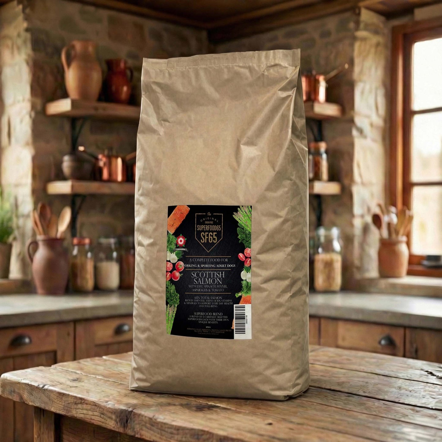 SF65 Superfood 65 Adult Scottish Salmon Working Dog 15kg