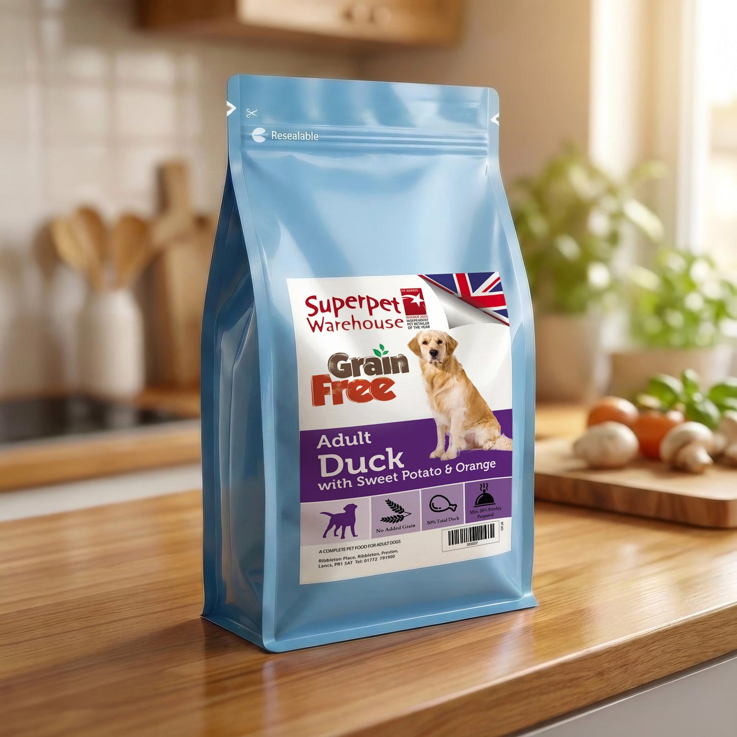 Superpet Grain Free Adult Duck 2kg