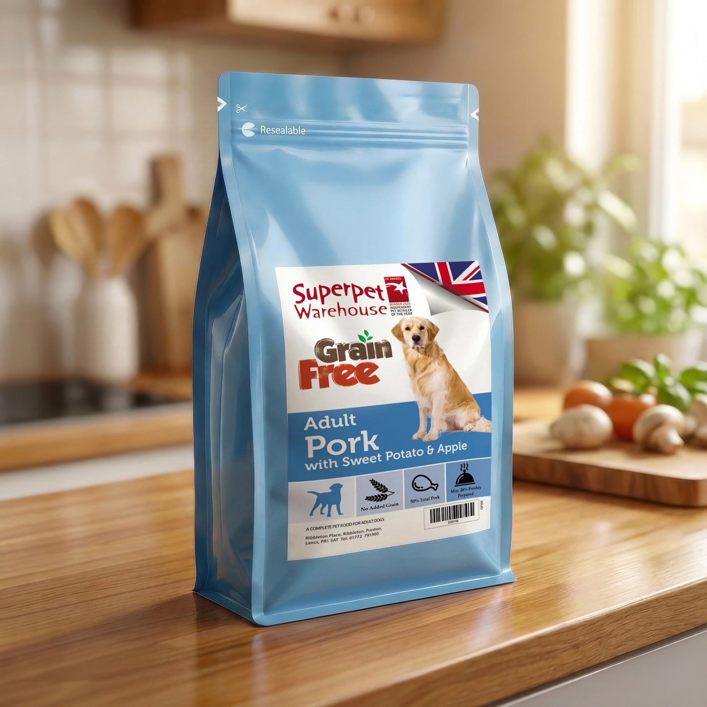 Superpet Grain Free Adult Pork 2kg