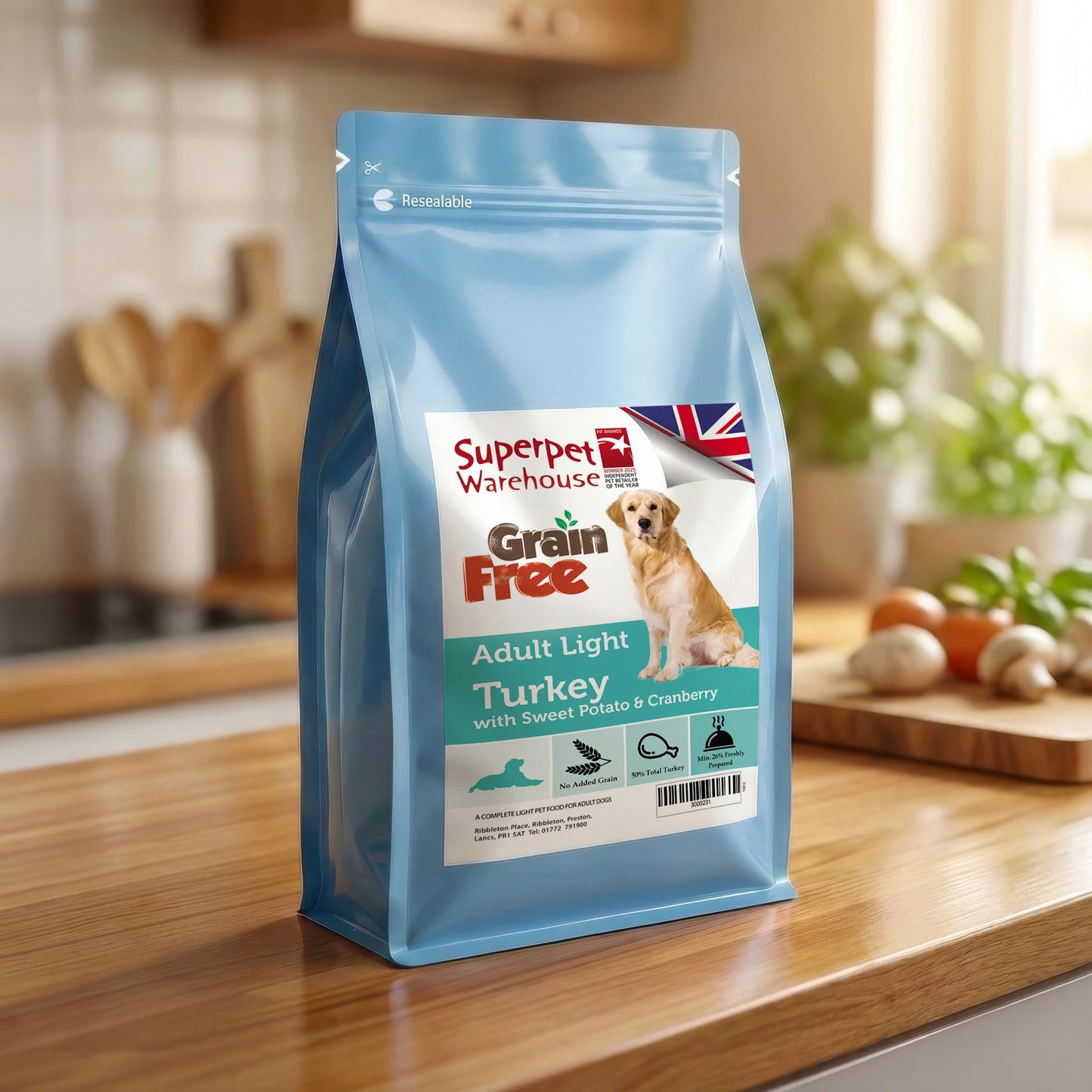 Superpet Grain Free Light Turkey 2kg