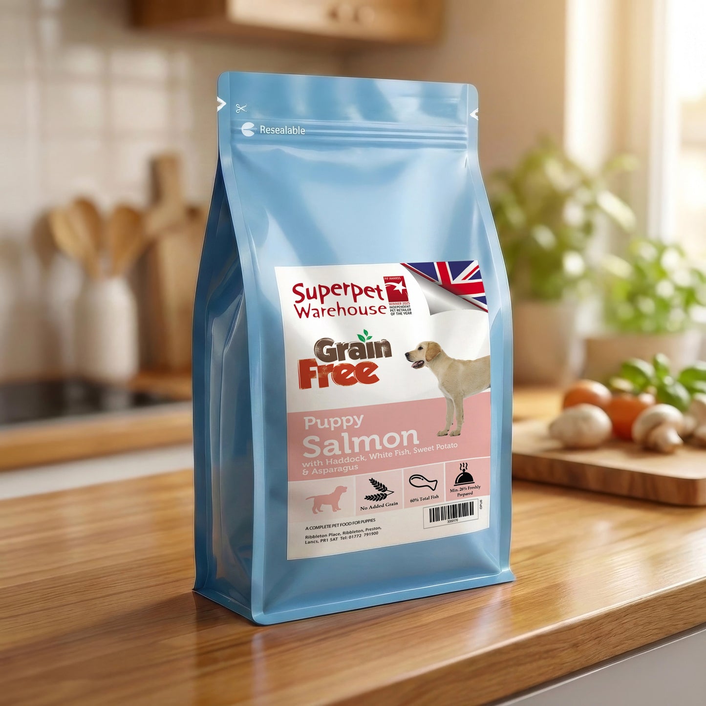 Superpet Grain Free Puppy Salmon 2kg