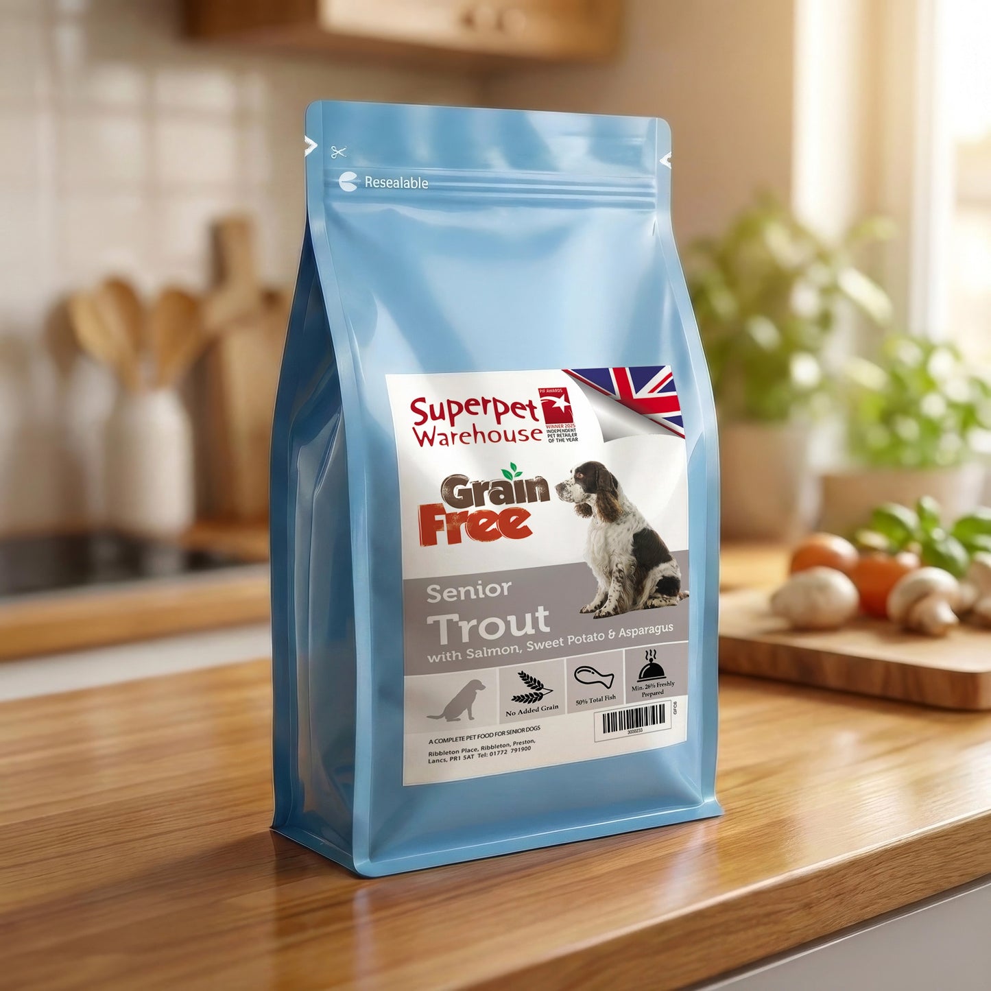 Superpet Grain Free Senior Trout 2kg