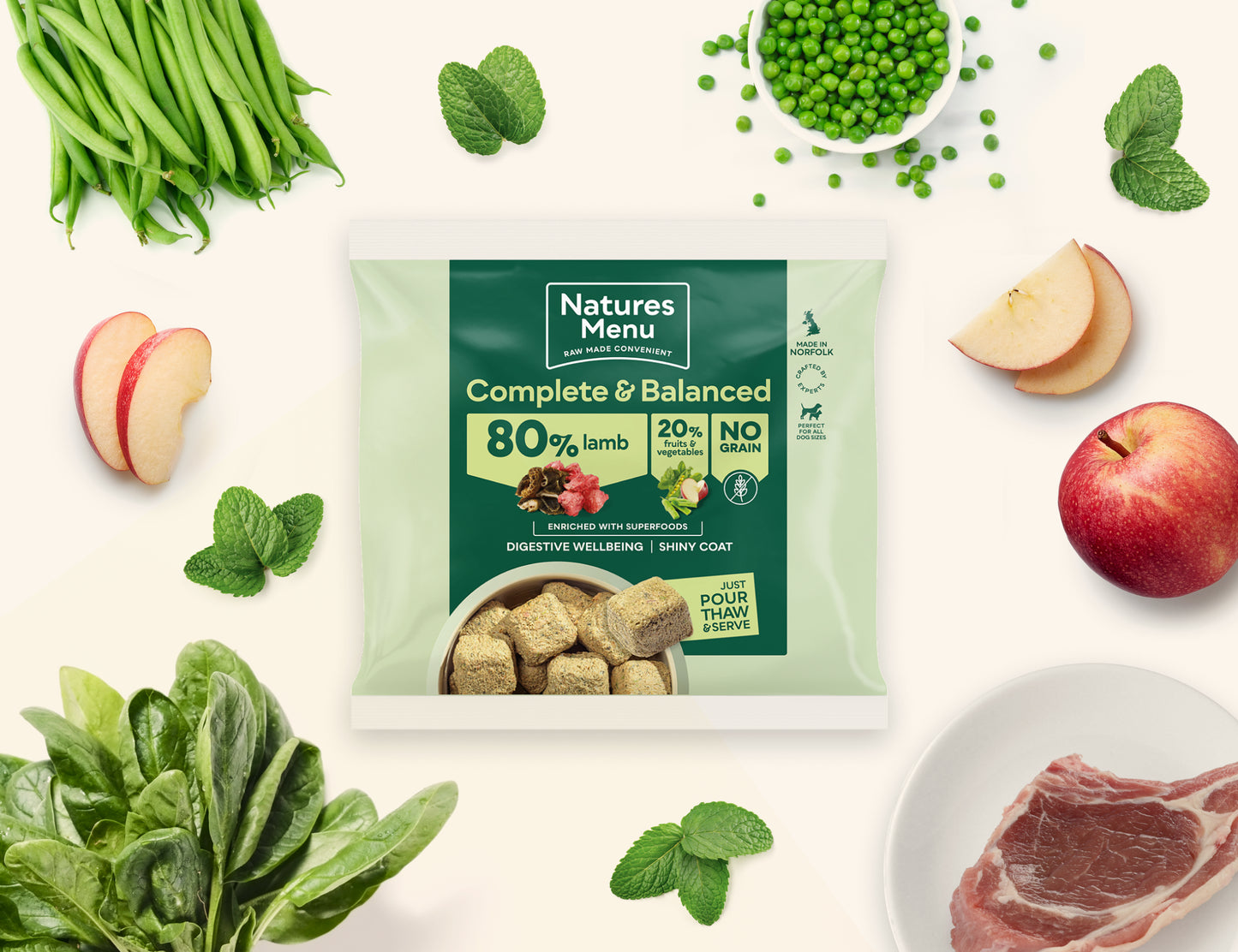 Natures Menu 80% Lamb Nuggets 1kg