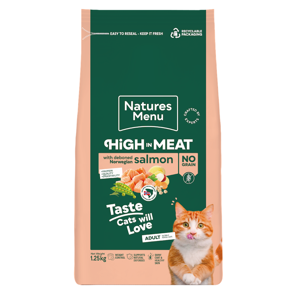 Natures Menu High In Meat Cat Salmon 1.25kg