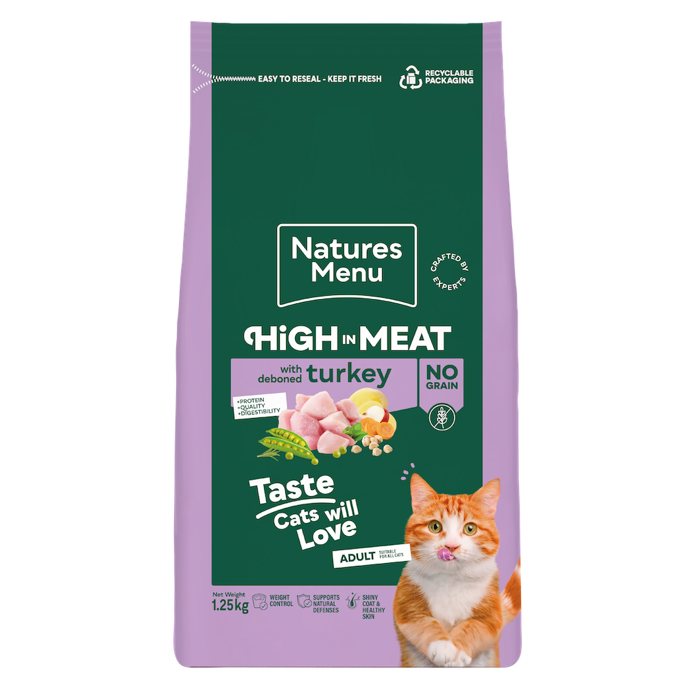 Natures Menu High in Meat Cat Turkey 1.25kg