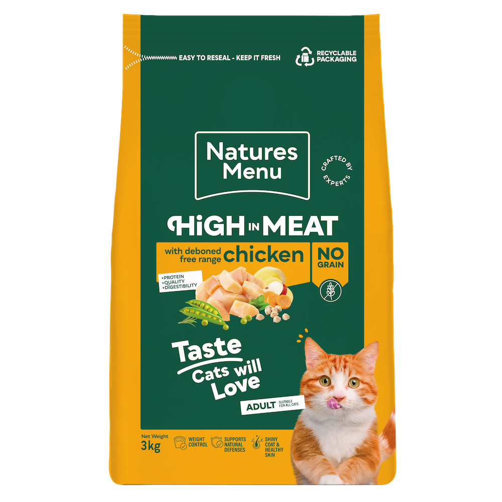 Natures Menu High In Meat Cat Chicken 3kg