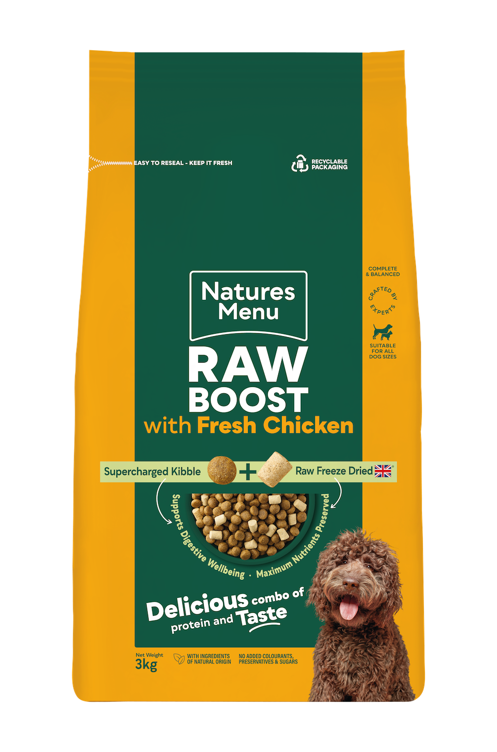 Natures Menu Raw Boost Chicken with Grain 3kg
