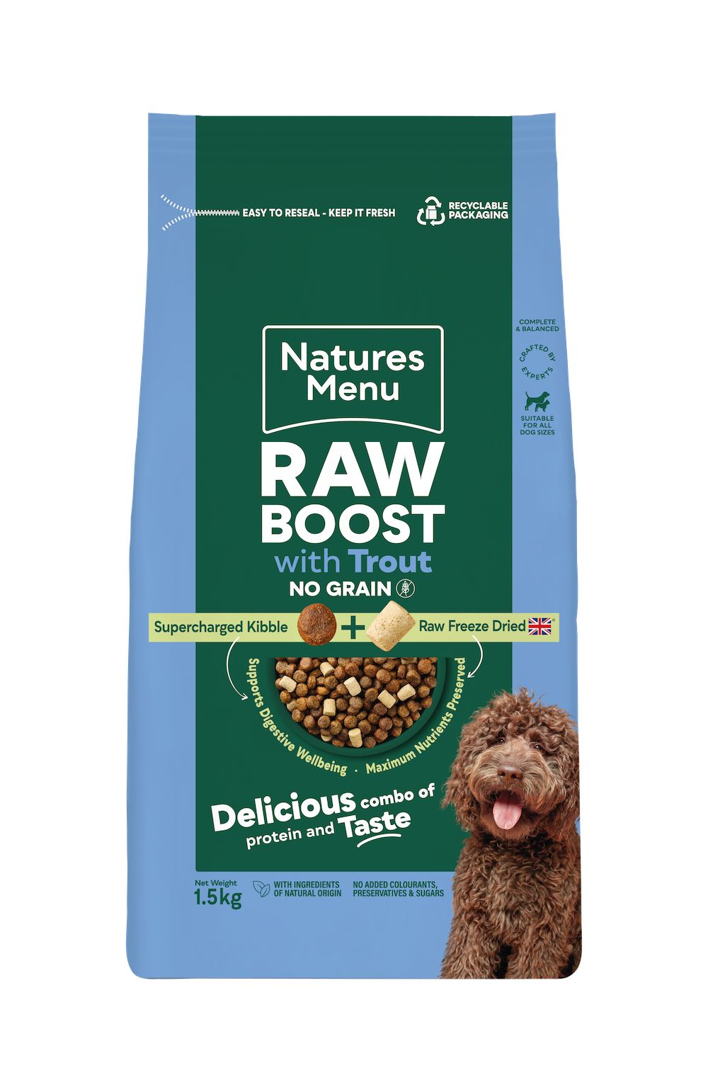 Natures Menu Raw Boost With Trout No Grain 1.5kg
