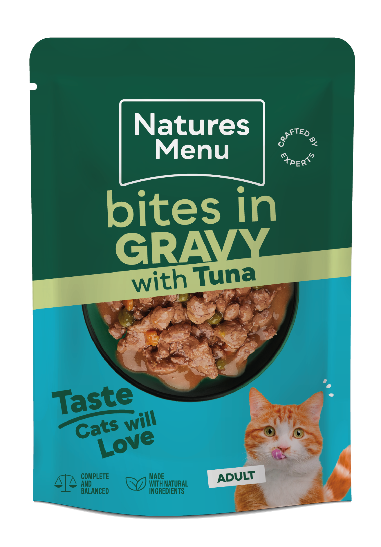 Natures Menu Cat Bites Tuna In Gravy 85g