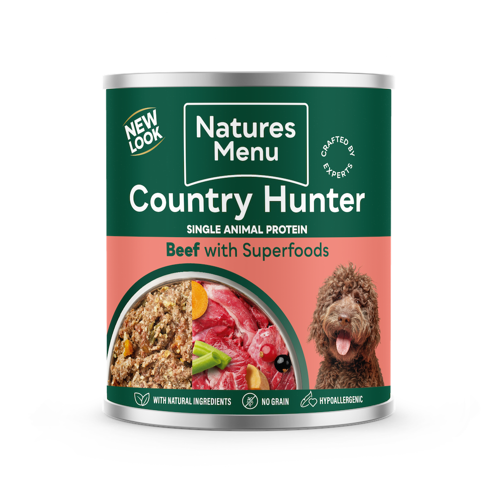 Natures Menu Country Hunter Beef with Superfoods Can 600g