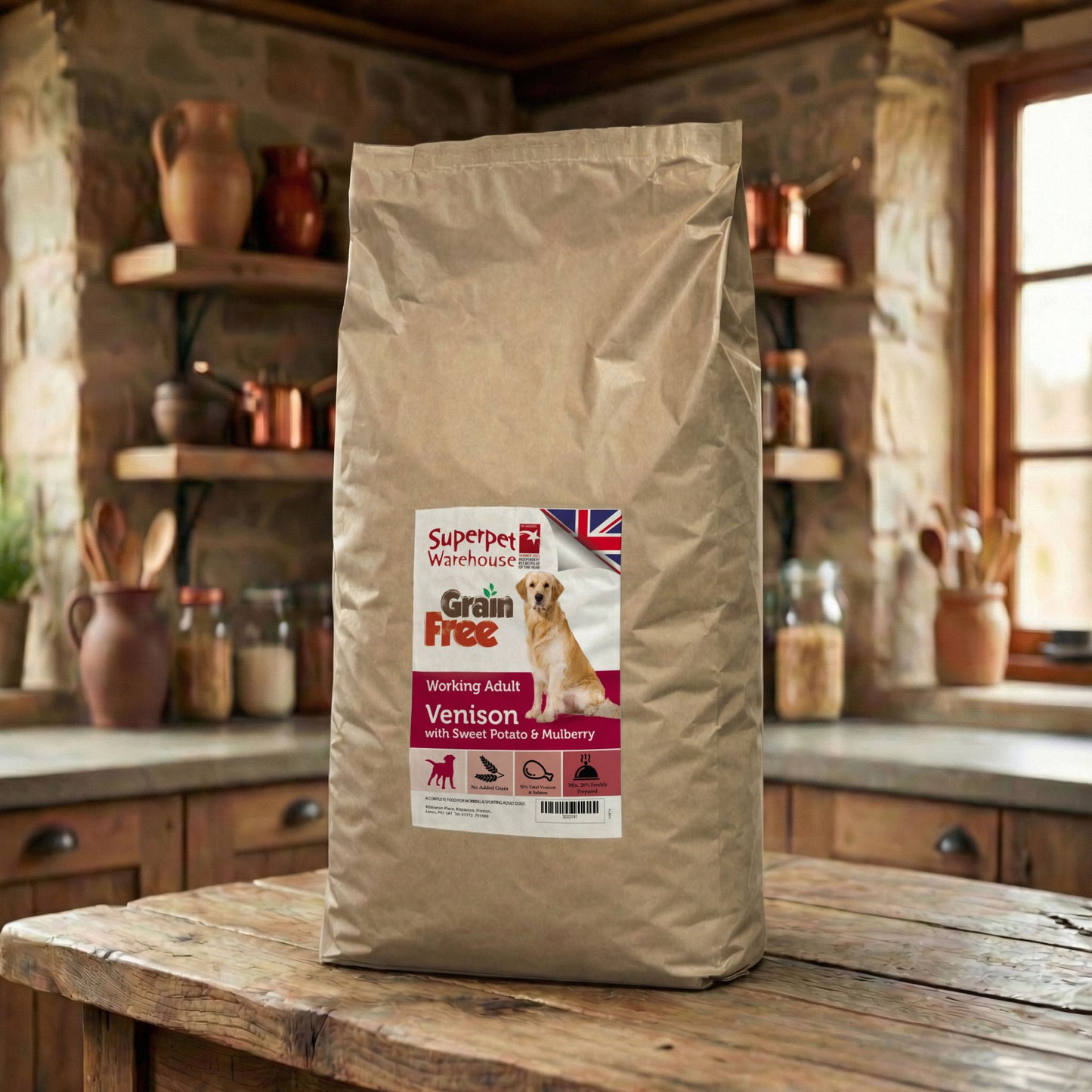 Superpet Grain Free Adult Venison Working Dog 15kg