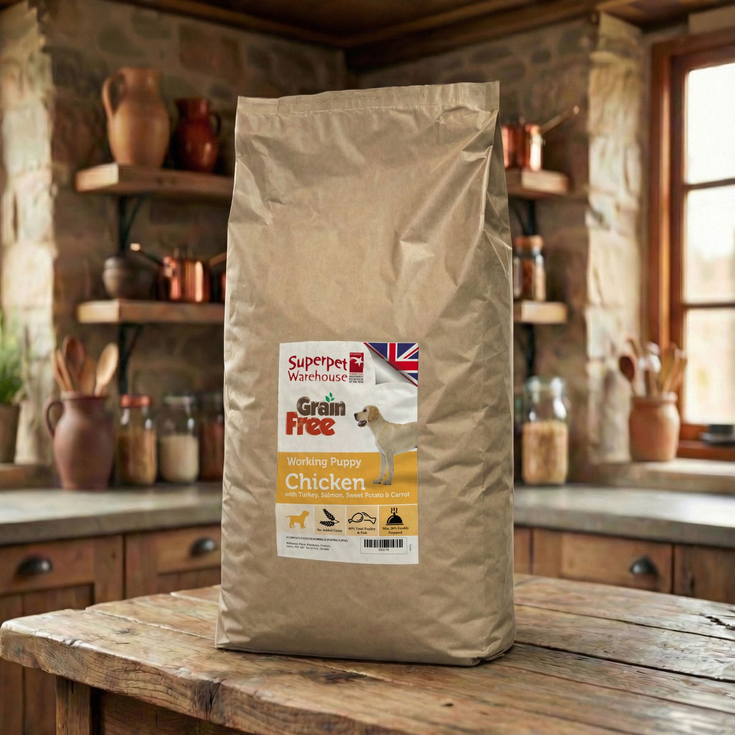Superpet Grain Free Puppy Chicken Working Dog 15kg