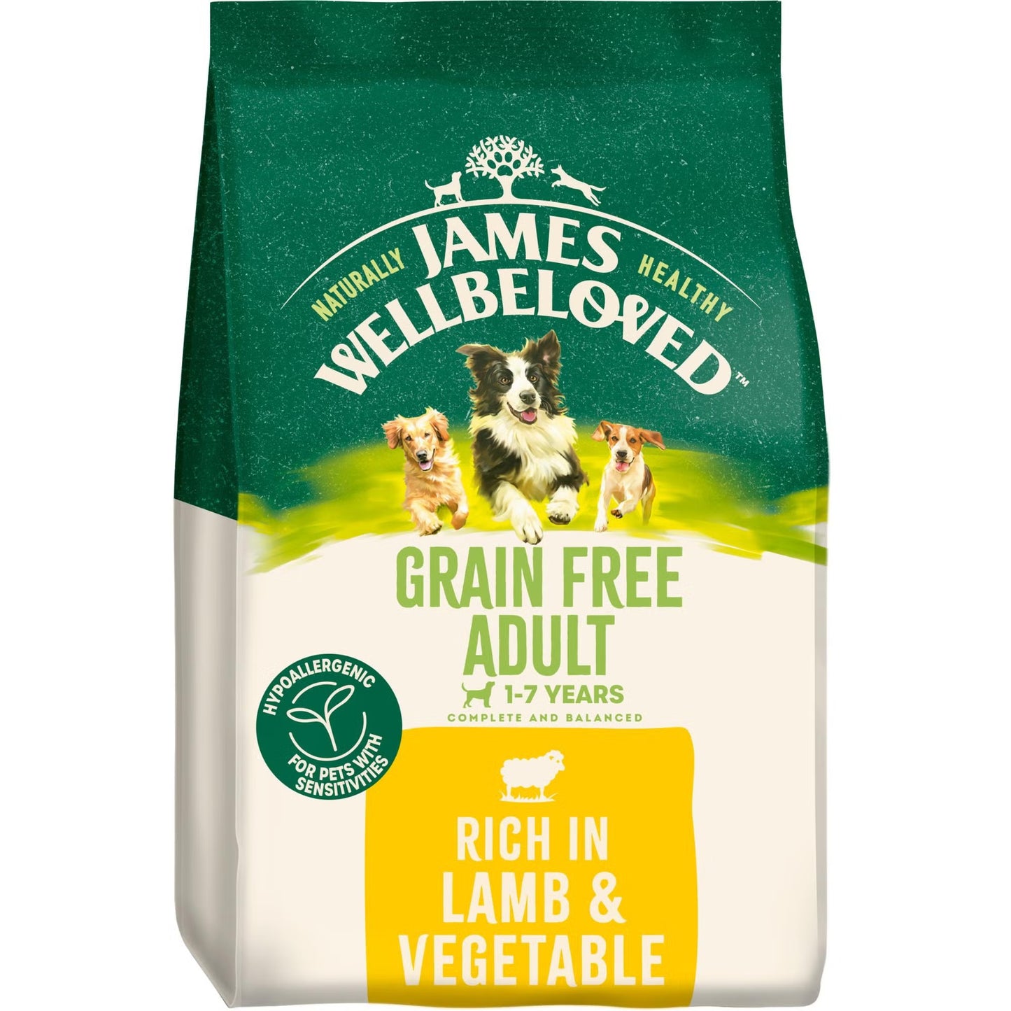 James Wellbeloved Dog Adult Grain Free Lamb 10kg