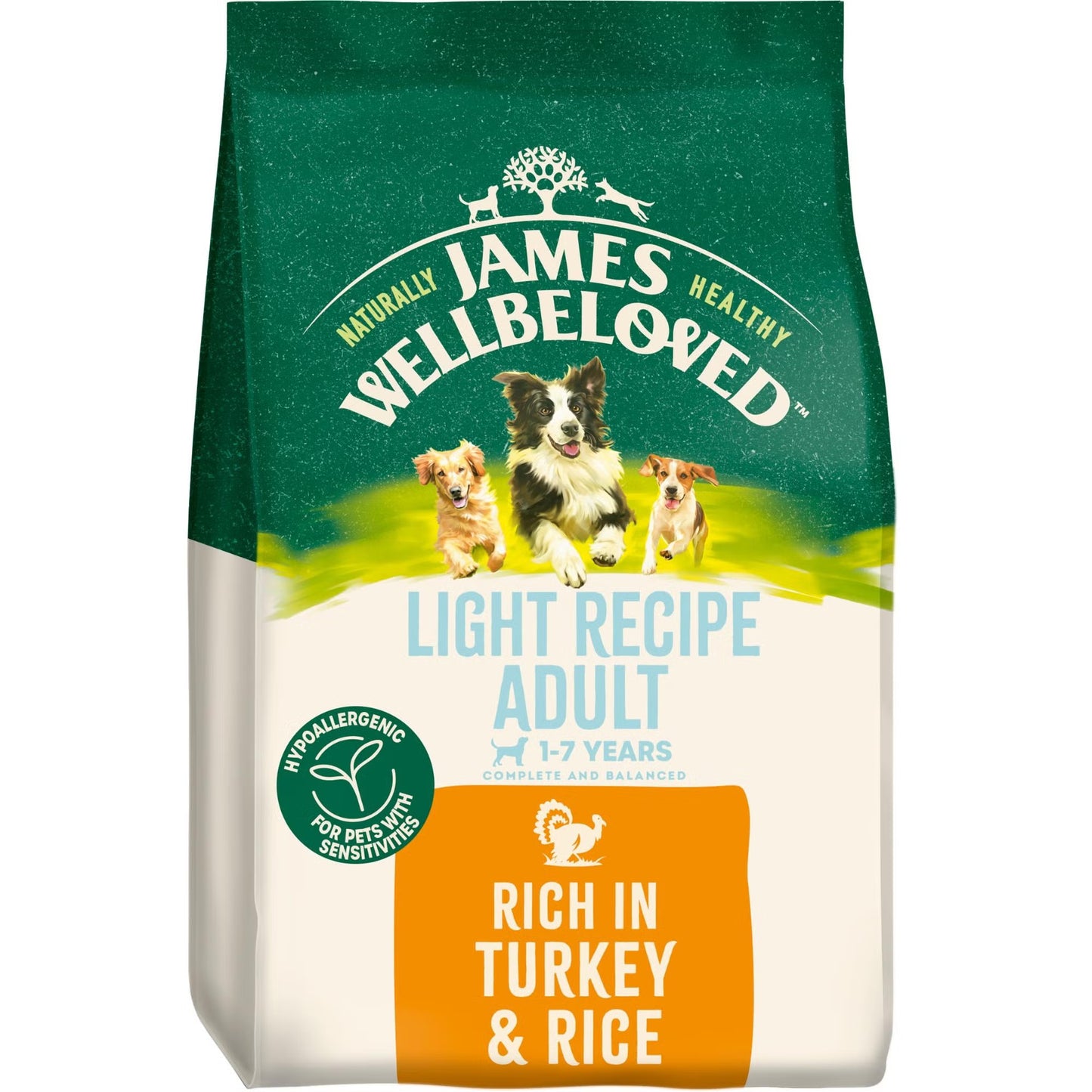 James Wellbeloved Dog Light Turkey 12kg
