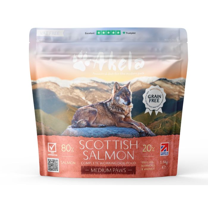 Akela Scottish Salmon Medium Paws 1.5kg product image