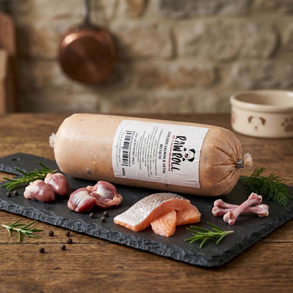 Just Natural Raw Roll Chicken & Salmon 460g
