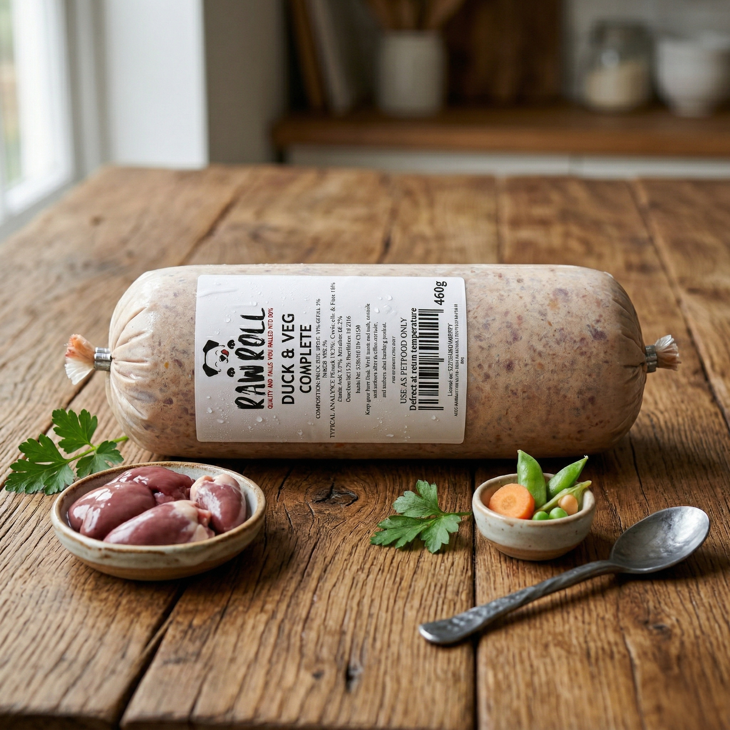 Just Natural Raw Roll Duck & Veg 460g