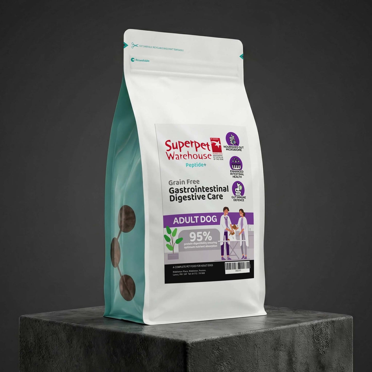 Superpet Warehouse Peptide+ Grain Free Digestive Care 1.5Kg