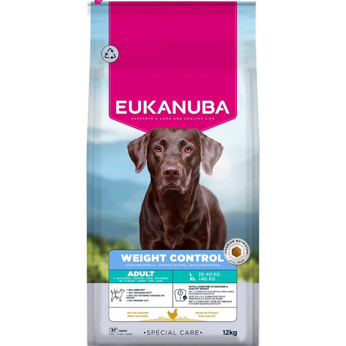 Eukanuba Dog Adult Weight Control Large 12Kg product image