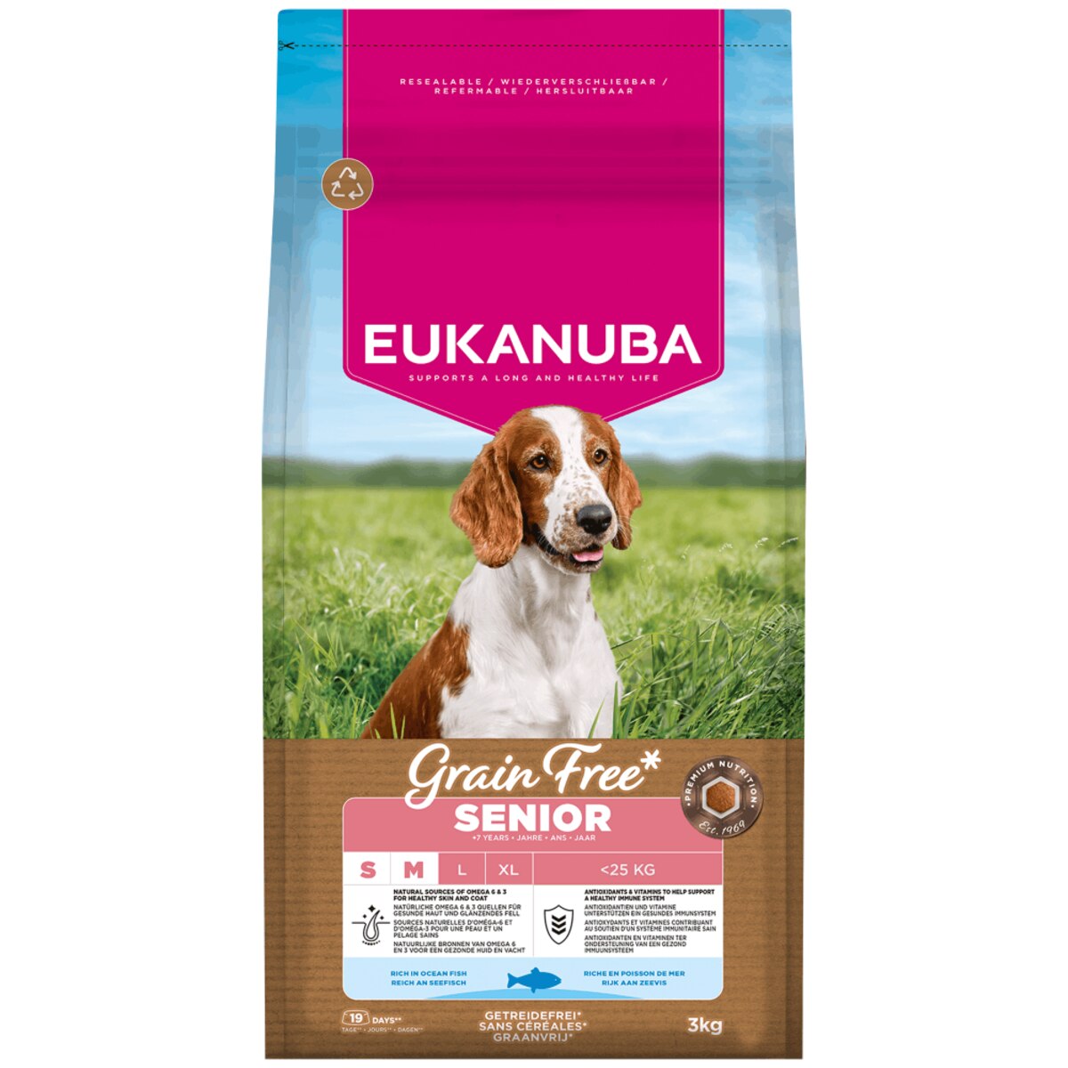 Eukanuba Senior Small/Medium Grain Free Ocean Fish 3kg product image