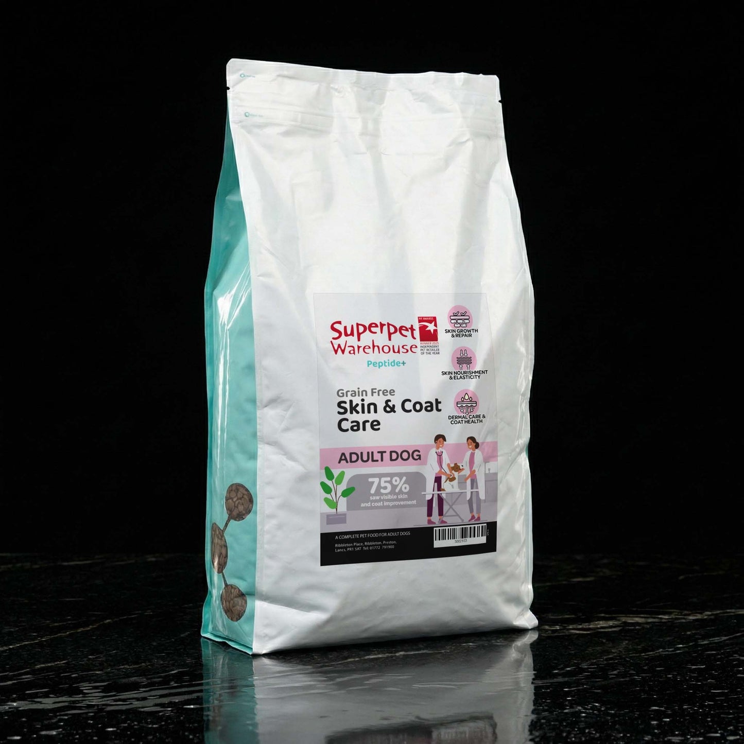 Superpet Warehouse Peptide+ Grain Free Skin & Coat Care 10Kg