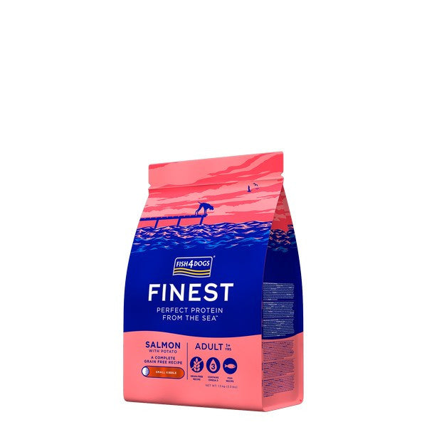 Fish4Dogs Finest Adult Salmon With Potato (Small Kibble) 1.5kg product image