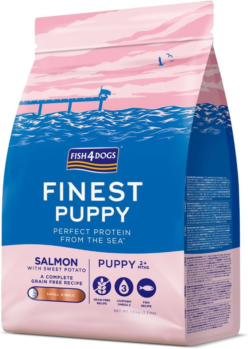 Fish4Dogs Finest Puppy Salmon With Sweet Potato (Small Kibble) 1.5kg product image