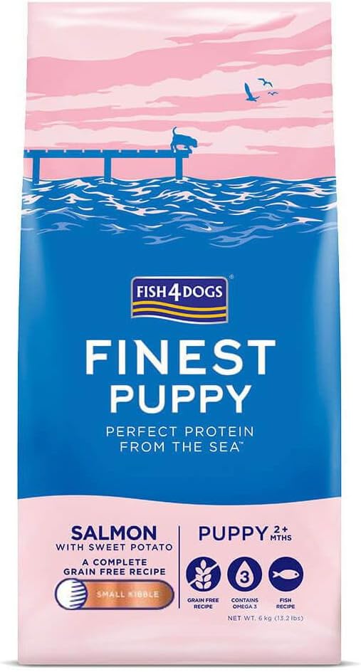 Fish4dogs Finest Puppy Salmon With Sweet Potato (Small Kibble) 6Kg product image