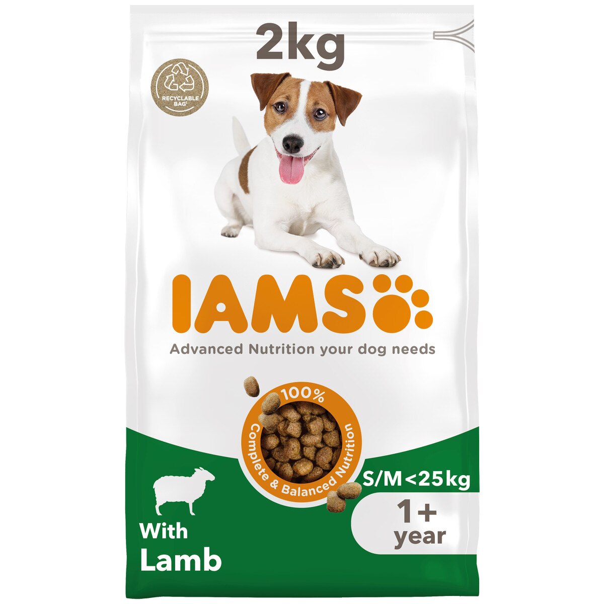 Iams Dog Adult Small Medium Lamb 2kg product image