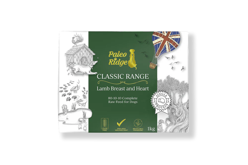 Paleo Ridge Classic Lamb Breast & Heart 1kg