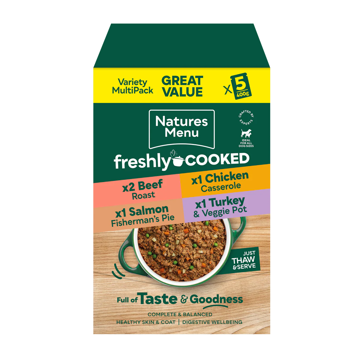 Natures Menu Freshly Cooked Multipack 5X400g