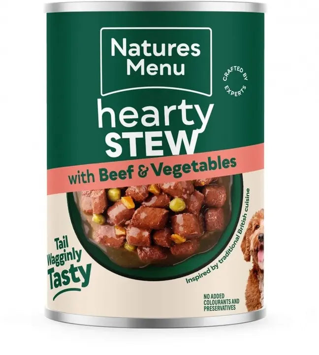 Natures Menu Beef and Vegetable Hearty Stew Can 415g