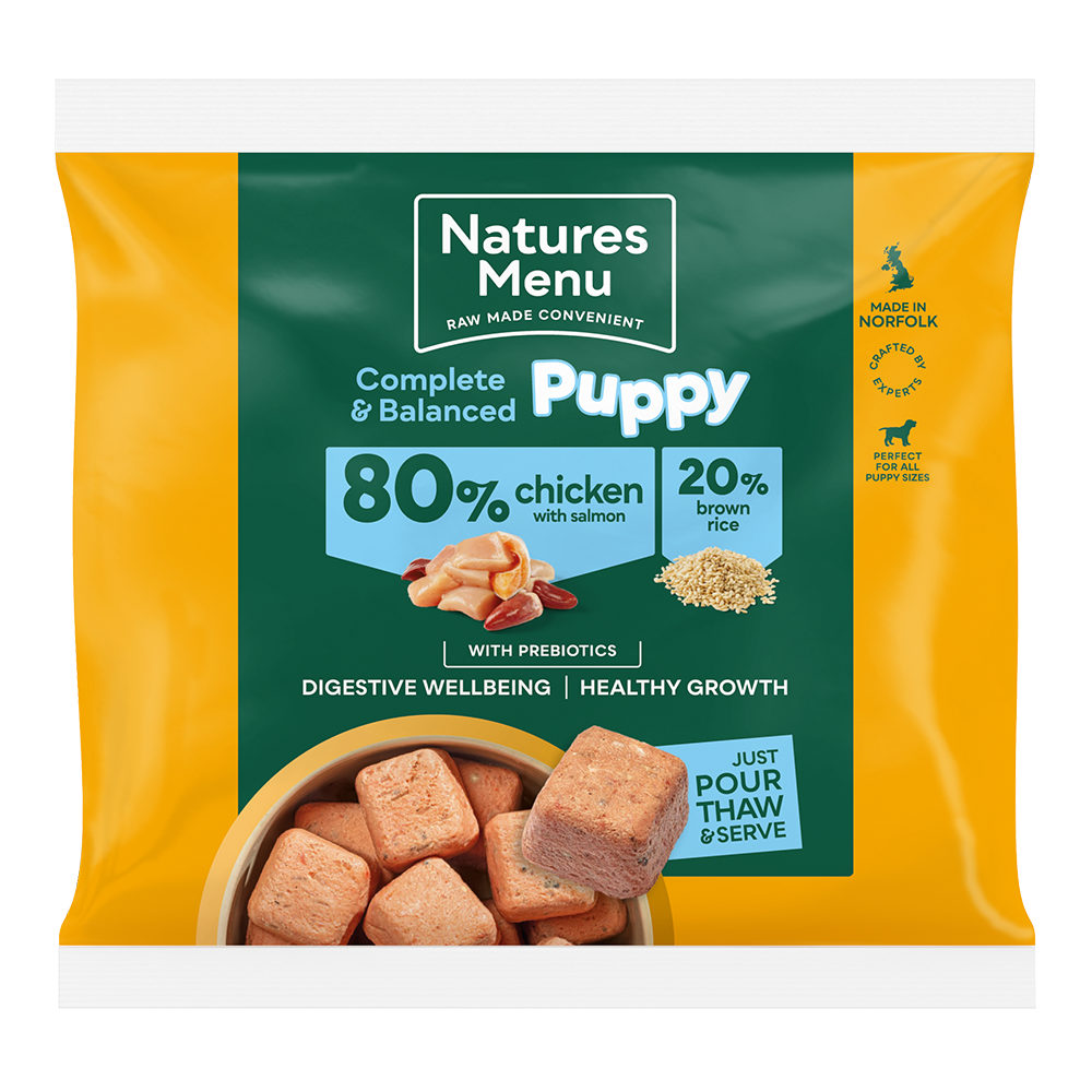 Natures Menu 80% Chicken and Salmon Nuggets for Puppies 1kg