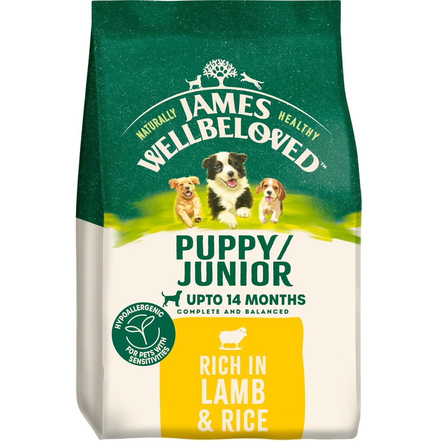 James Wellbeloved Dog Puppy Lamb 15kg