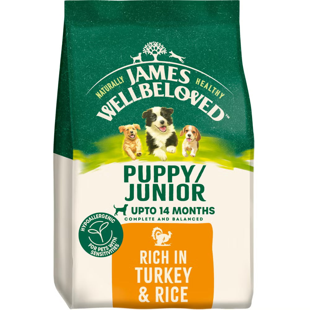 James Wellbeloved Dog Puppy Turkey 15Kg