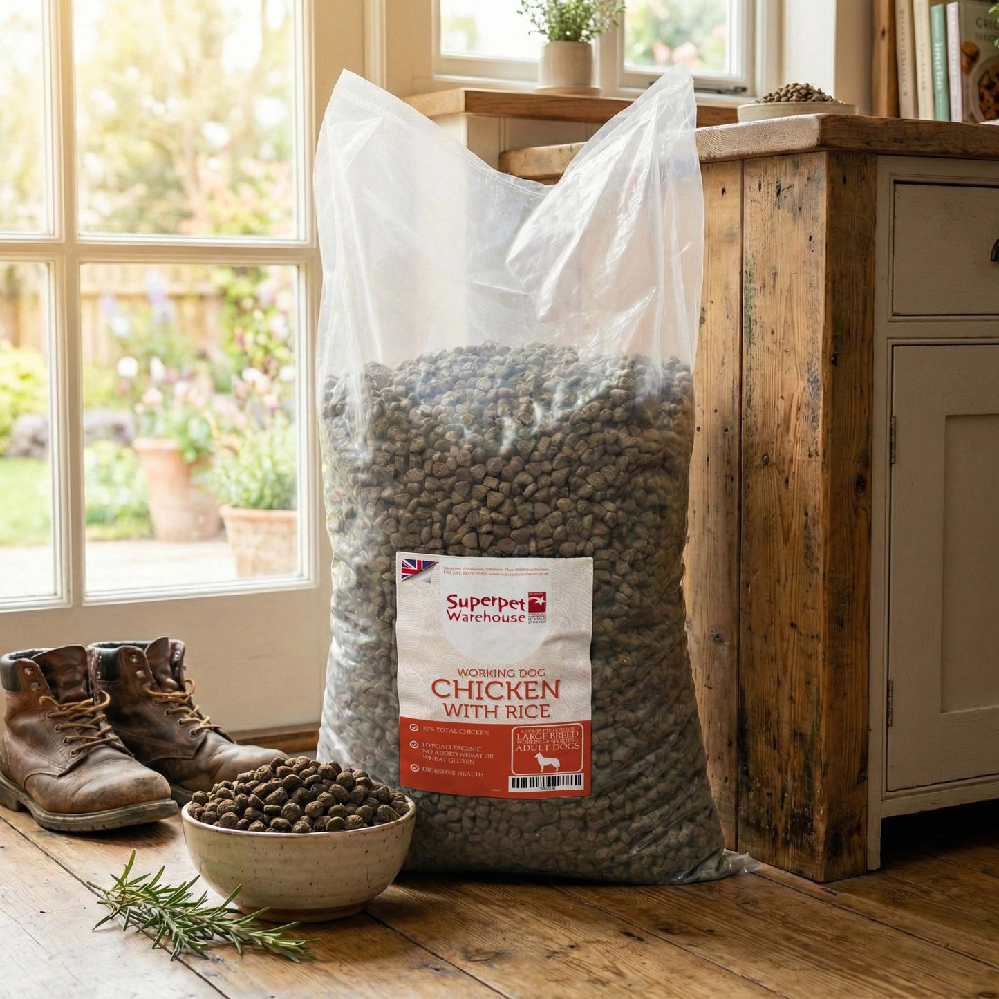 Superpet Super Premium Dog Adult Large Breed Chicken & Rice Working Dog 15Kg