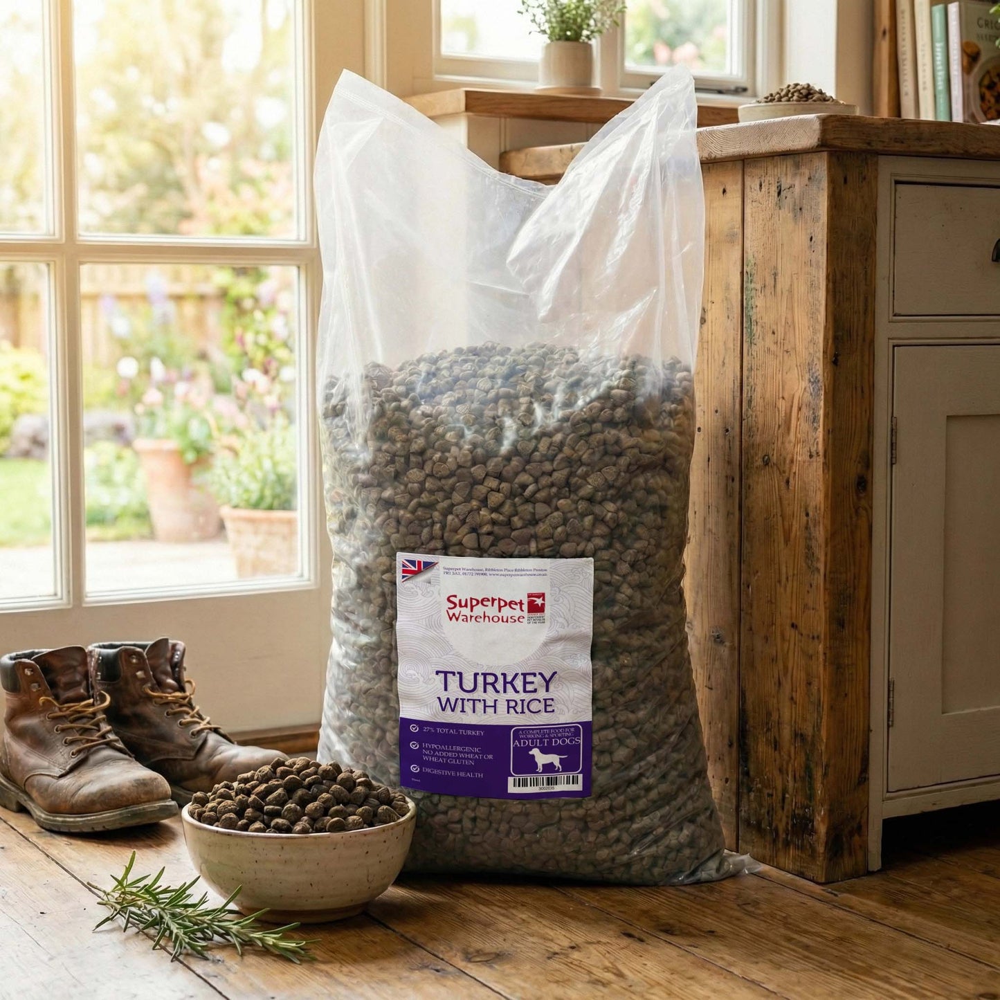 Superpet Super Premium Dog Adult Turkey & Rice Working Dog 15Kg