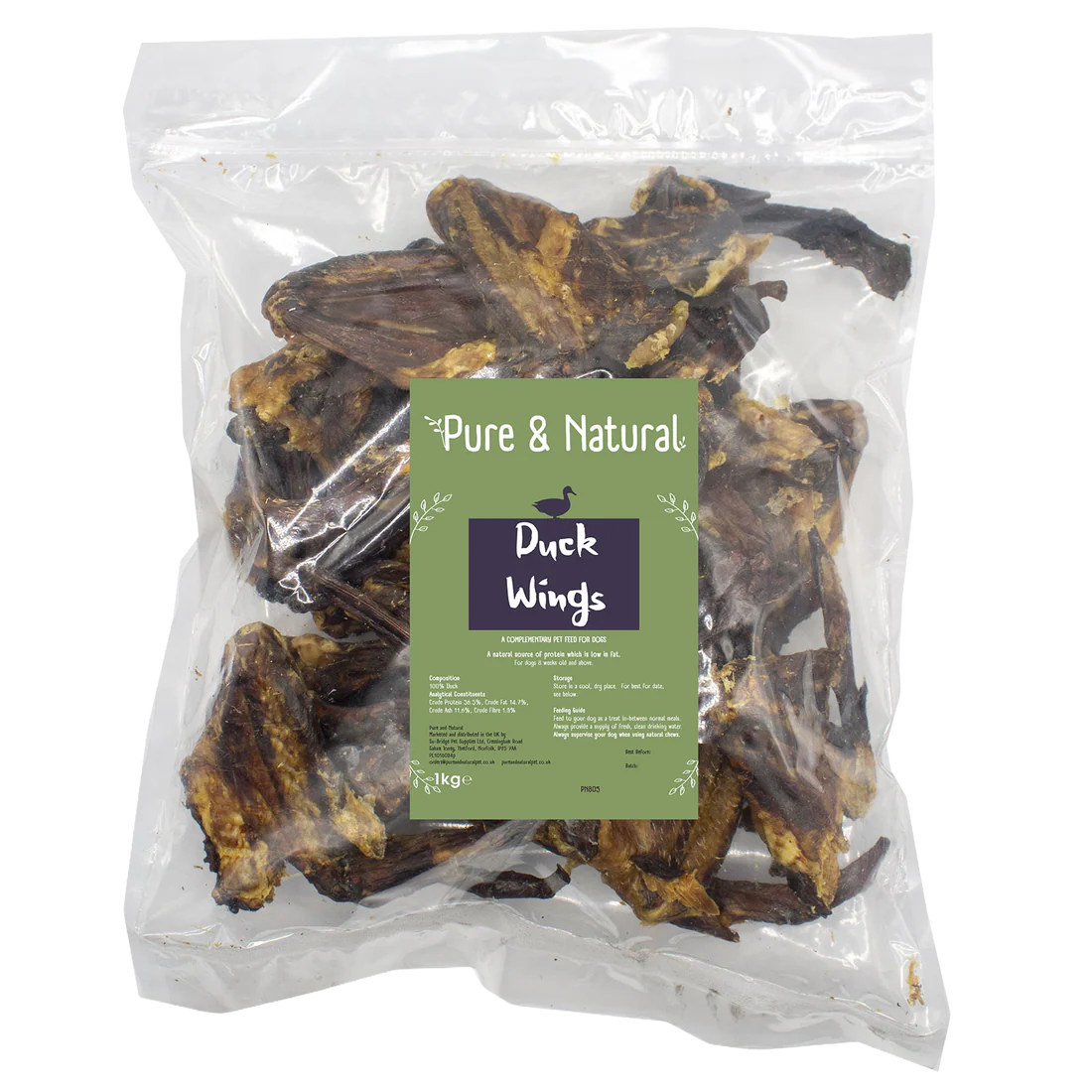 Pure & Natural Duck Wings 1kg