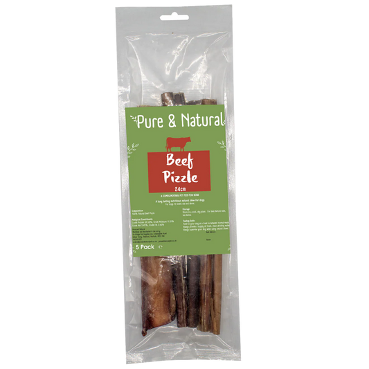Pure & Natural Beef Pizzle 24cm 5 Pack