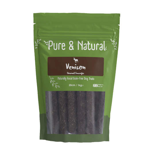 Pure & Natural Sausages Venison 20cm 1kg