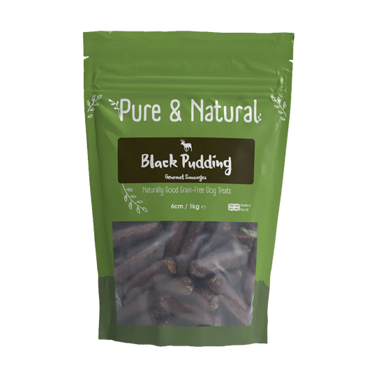 Pure & Natural Black Pudding Gourment Sausages 6cm 1kg