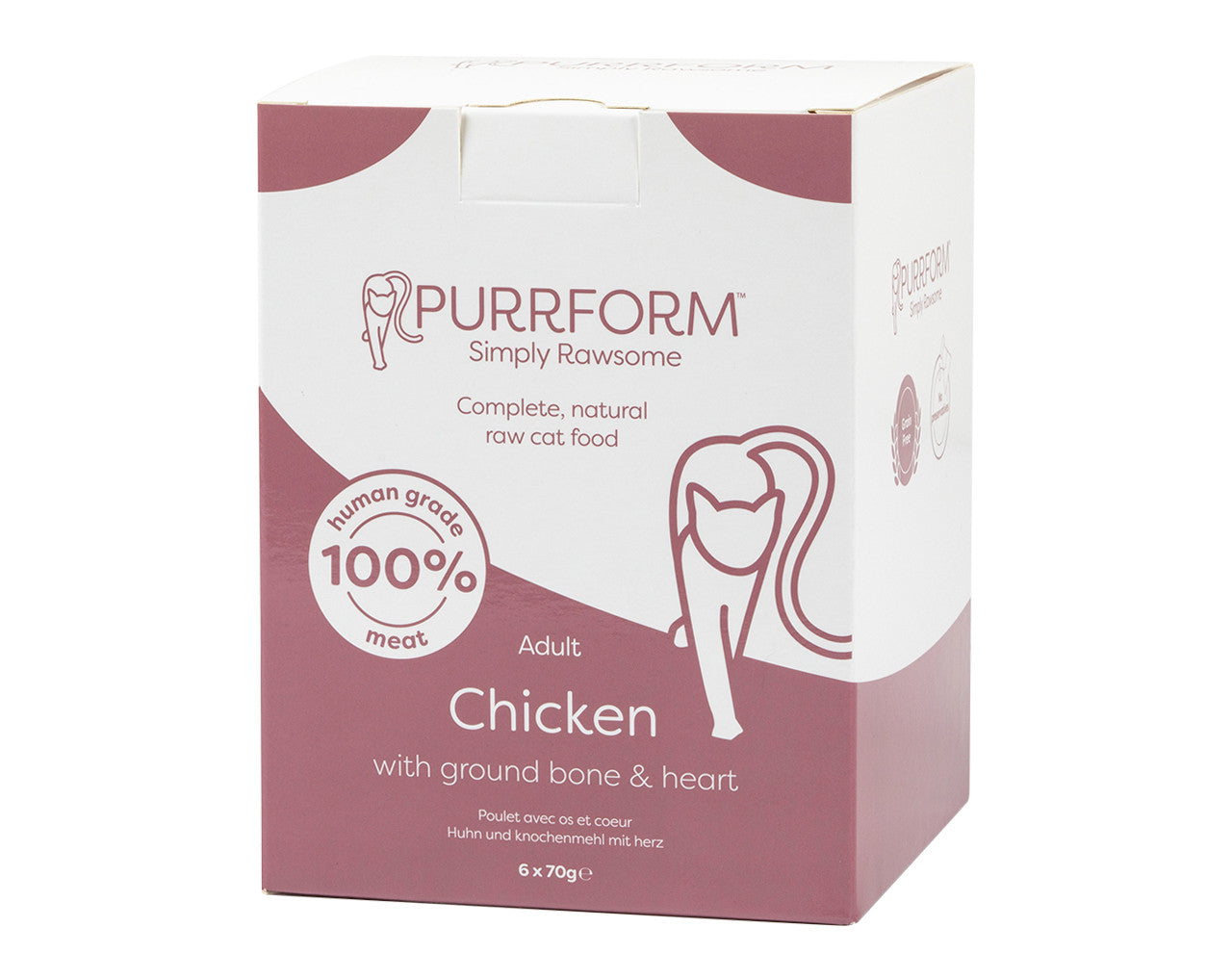 Purrform Pouches Chicken And Ground Bone With Heart 6X70g