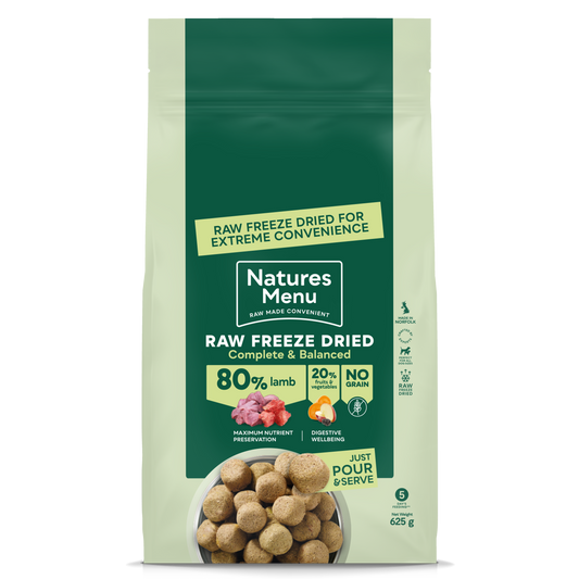 Natures Menu Freeze Dried Complete Lamb 625g